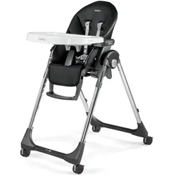 PEG Hochstuhl Prima Pappa Follow Me Hightech-Licorice Kunststoff Schwarz, Grau Schwarz /