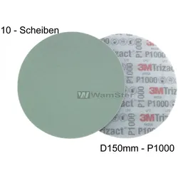 10 x 3M Hookit® Trizact® d150 mm - P1000 - Feinschleifscheibe