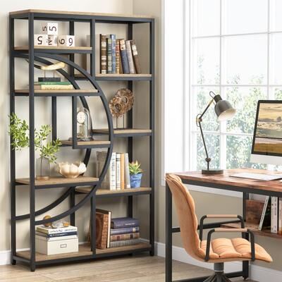 Bluebell 5-Shelf Industrial Etagere Bookcase
