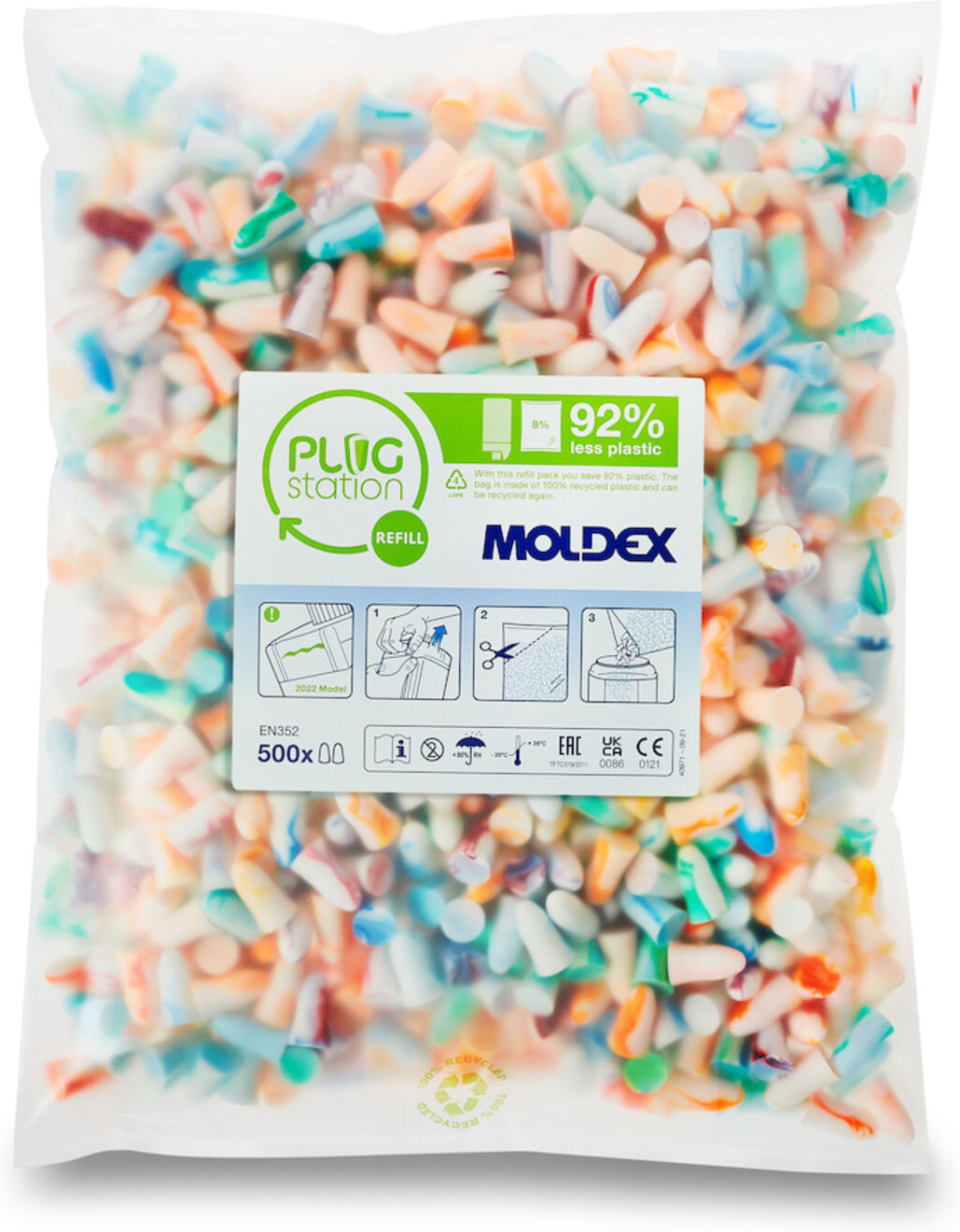 MOLDEX Nachfüllpack Spark Plug, 500 Paar (786001)