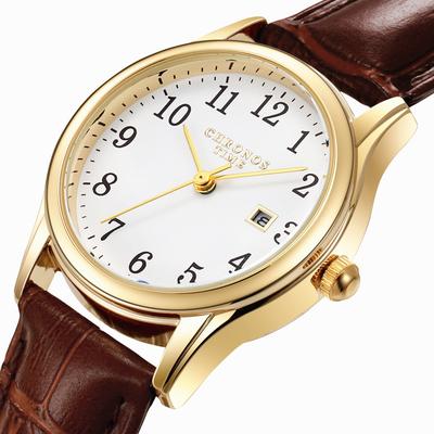 Fusion Finds Luxury Women's Watch With Leather Strap Watch Design & Date Display d