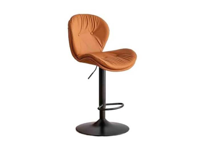 9bbhfJw4R Höhenhocker Bar-Stuhl-Lift-Haushalts-Front-Barhocker(Orange)