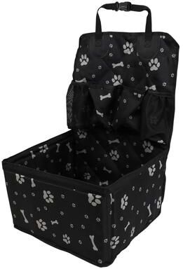 Uplift Treasures Portable Dog Car Seat Cover With Storage black