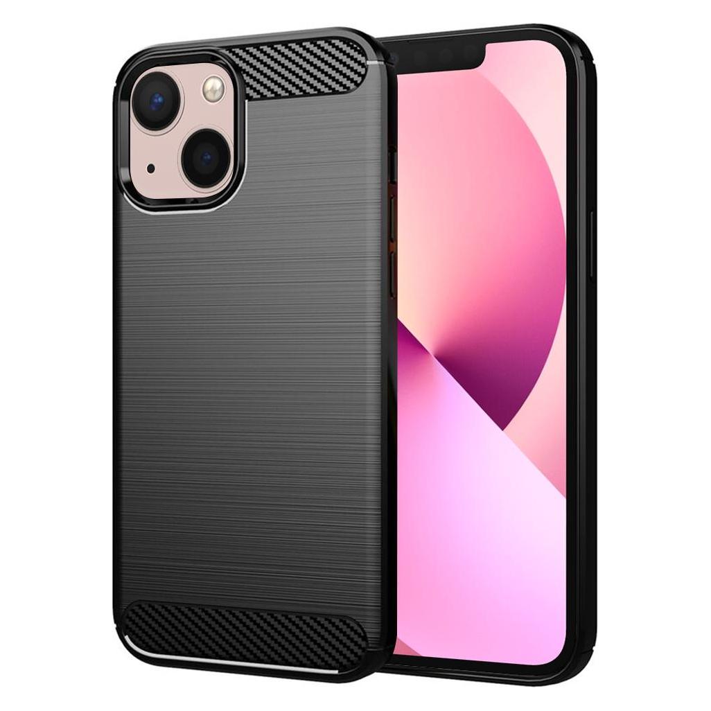 Techsuit - Carbon Silicone - iPhone 13 mini - Black (Apple iPhone 13 mini) (56337949)