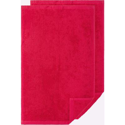 Handtuch WÄSCHEPUR Gr. 1, rot, B:50cm L:100cm, 100% Baumwolle, Handtücher