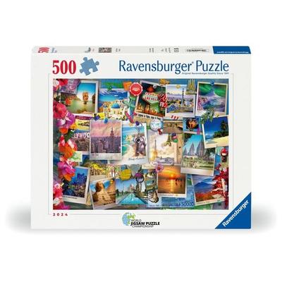 Erwachsenenpuzzle 500 Teile - Weltreise - Pinnwand