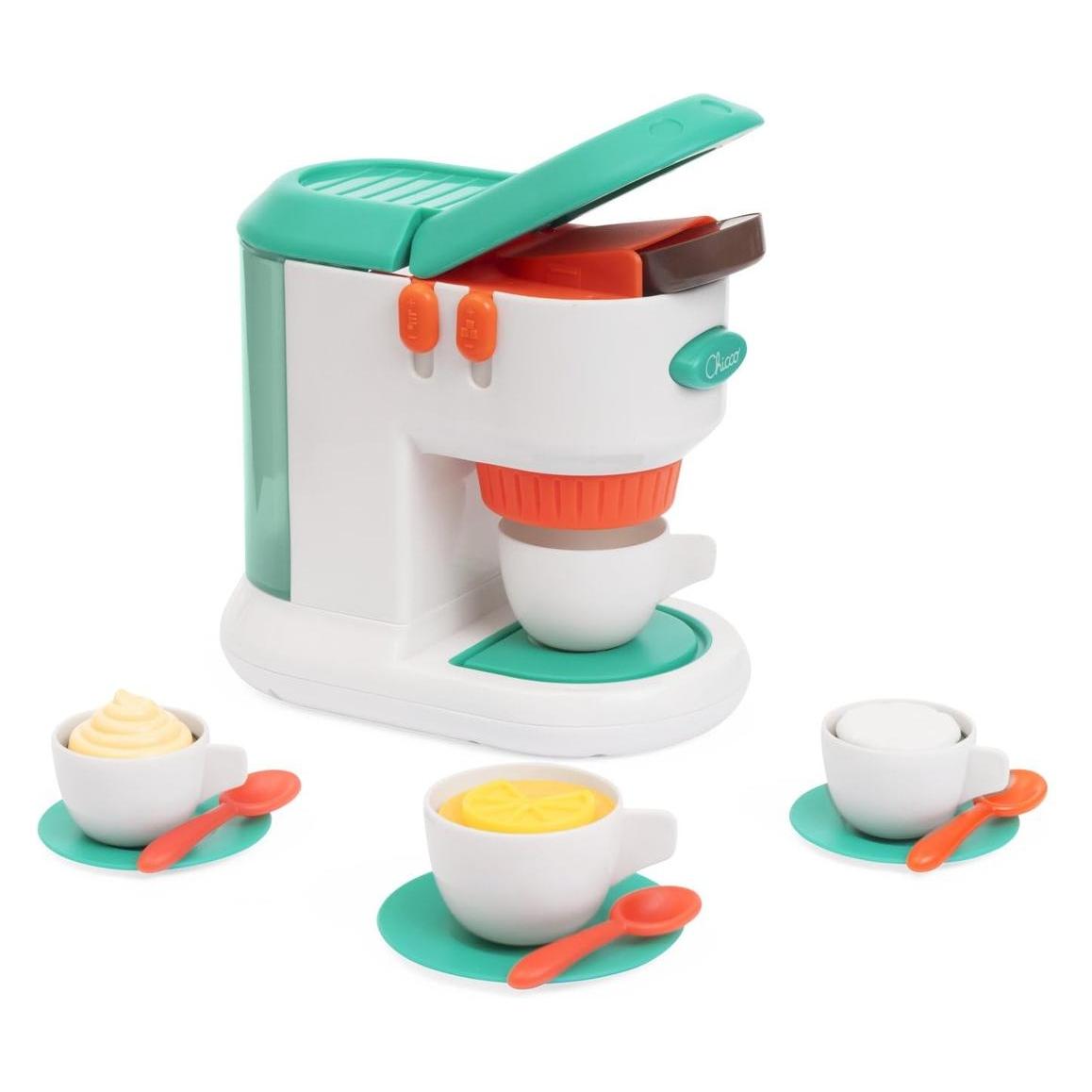 Chicco Spielzeug-Kaffeemaschine - 30 Teile - Rollenspiel-Set für Kinder - Kaffee, Tee, Cappuccino (78329276)