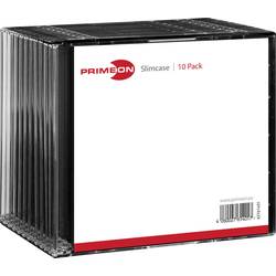 Primeon CD Hülle Slim 2761401 1 CD/DVD/Blu-Ray Schwarz Kunststoff 10 St.