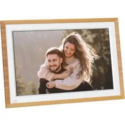 Agfaphoto Digitaler WiFi Fotorahmen 10-Zoll Holz | ✔️ Temporär mit Kostenlose Geschenkbox i.W.v. 160 €