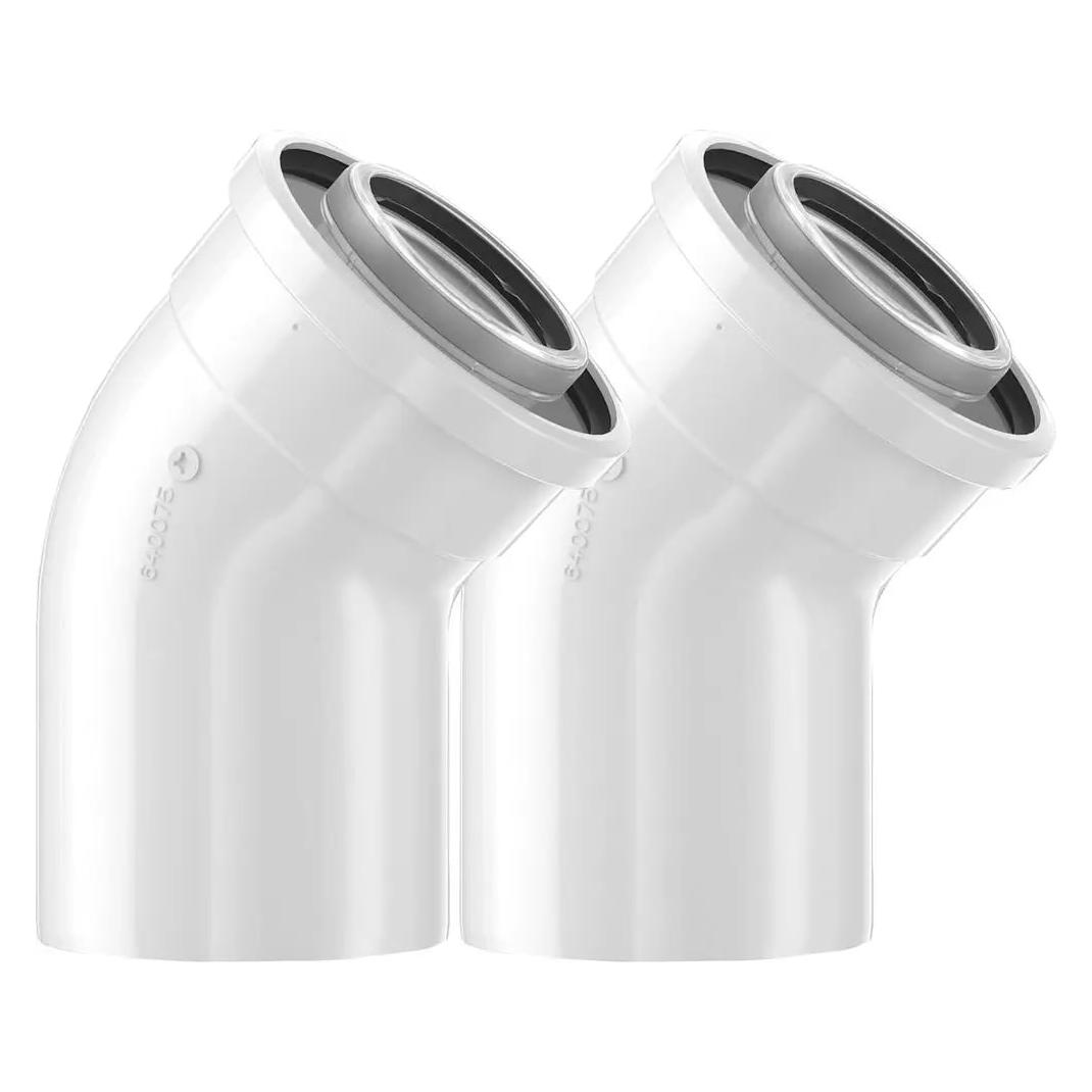 Bosch Hausgeräte BOSCH Abgaszubehör FC-CE60-45 2xBogen 45 Gr, d:60/100, Ausgleich 100mm (7738112298)