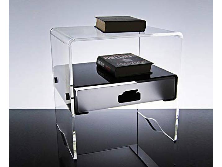 Slato - Morfeo- Nachttisch mit Einer Schublade, modernes Design Made in Italy