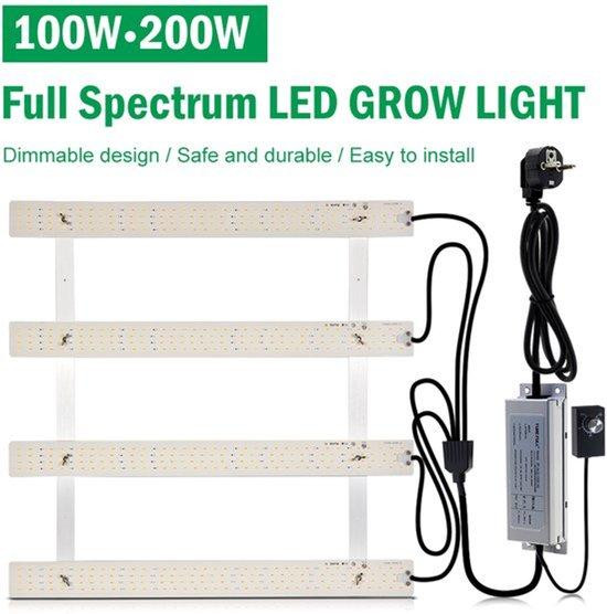 Selius LED Kweeklamp 100W Full Spectrum Dimbaar Aluminium