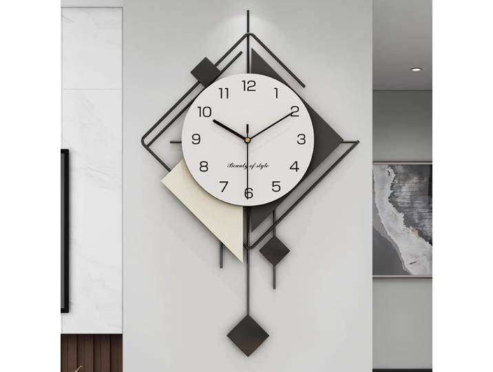 Horloge murale d'art créative, nouvelle montre sans poinçonnage, moderne, simple, haut de gamme, lumière d'ambiance, horloge de luxe