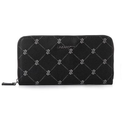 Geldbörse LAZAROTTI "Palermo Geldbörse 19,5 cm", Damen, schwarz, Kunstleder, Kleinlederwaren