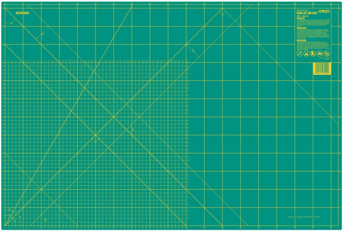 Olfa zelfherstellende snijmat voor naaien, patchwork en quilten, dubbelzijdig, 60 cm