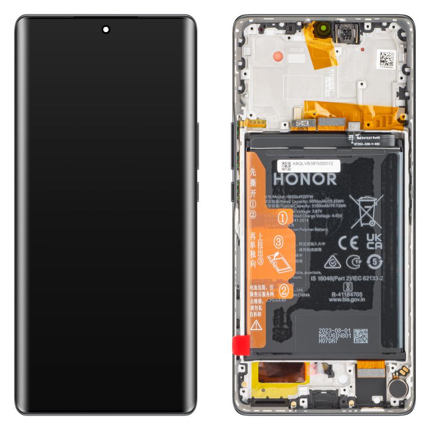 Honor Display Unit für Magic5 Lite, mit Akku, Midnight Schwarz (Display, Honor Magic 5 Lite) (0235AEMW)