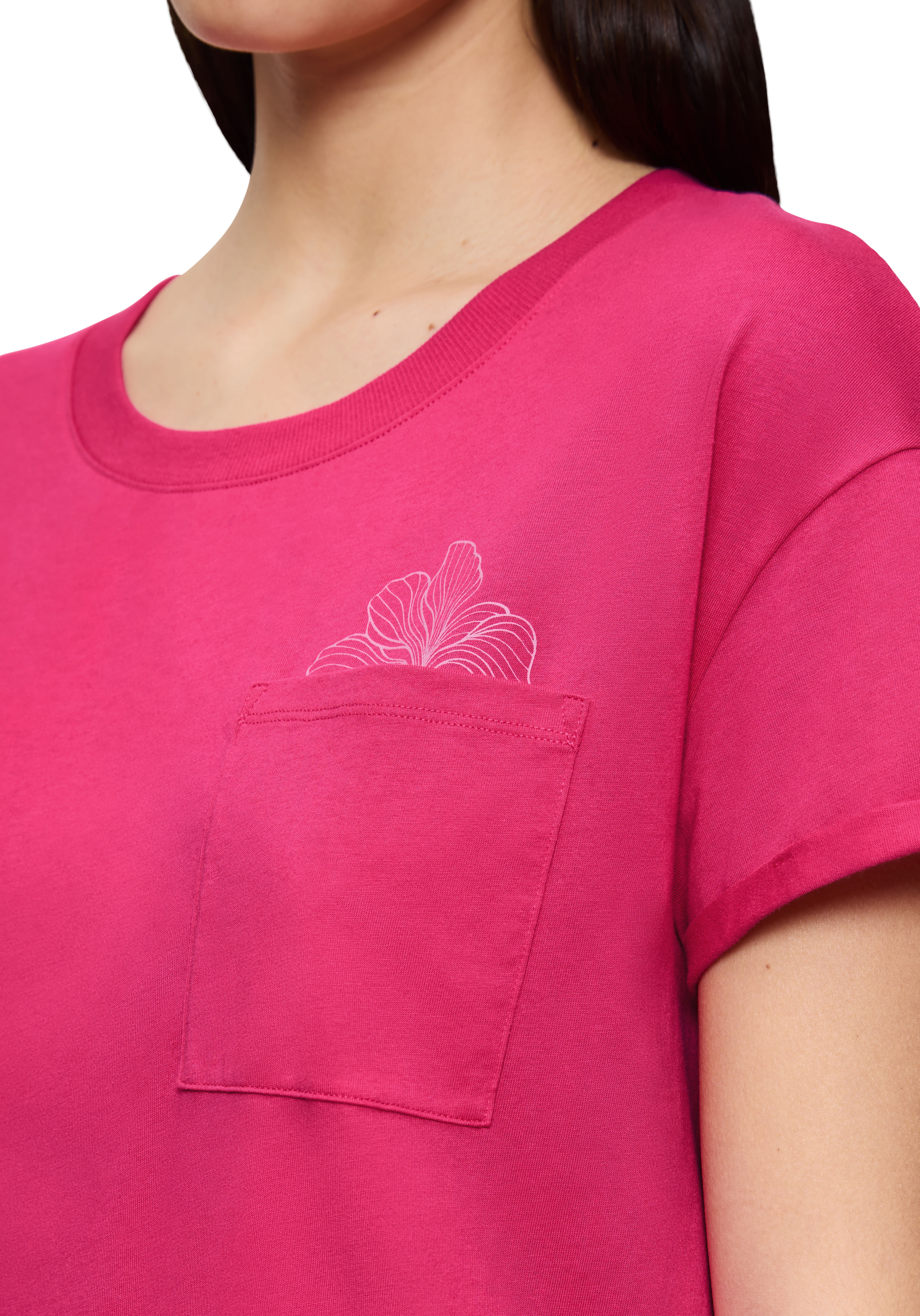 Nachthemd TRIUMPH "Nightdresses NDK X 02", Damen, Gr. 36, N-Gr, Kurzarm, Jersey, rosa (flashy pink), Jersey, Obermaterial: 100% Baumwolle, Rundhals, Kleider Nachthemd, weich und atmungsaktiv flashy pink 36, N-Gr, Kurzarm, Jersey