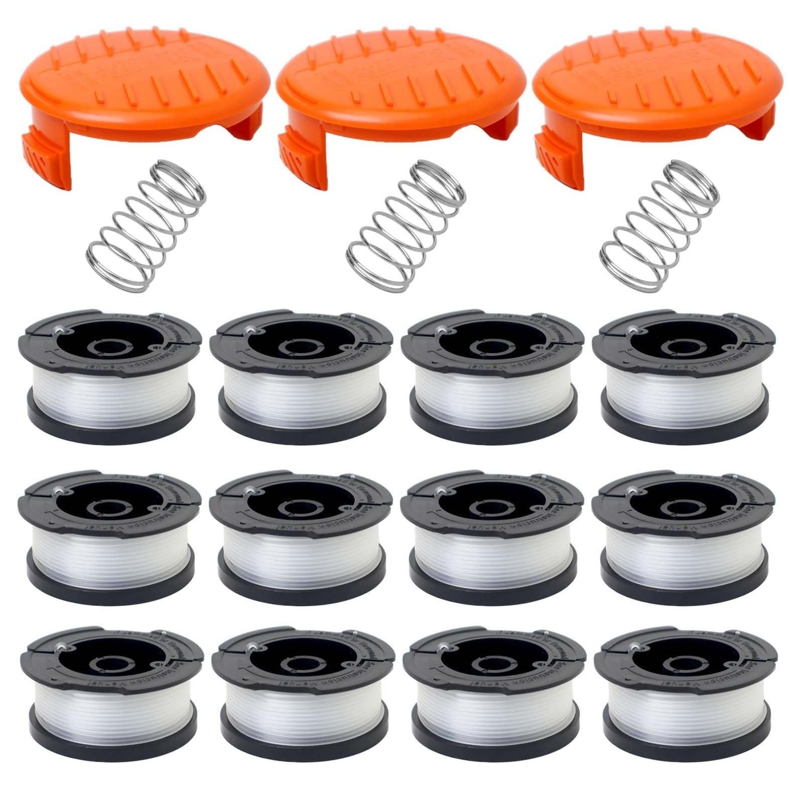 Set van 12 vervangingsmessen voor grastrimmer met accessoires