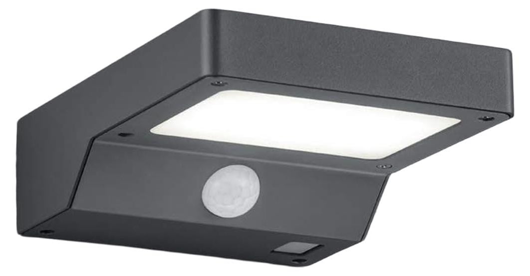 Selius LED Buiten Wandlamp op Zonne-energie met Bewegingssensor - Antraciet