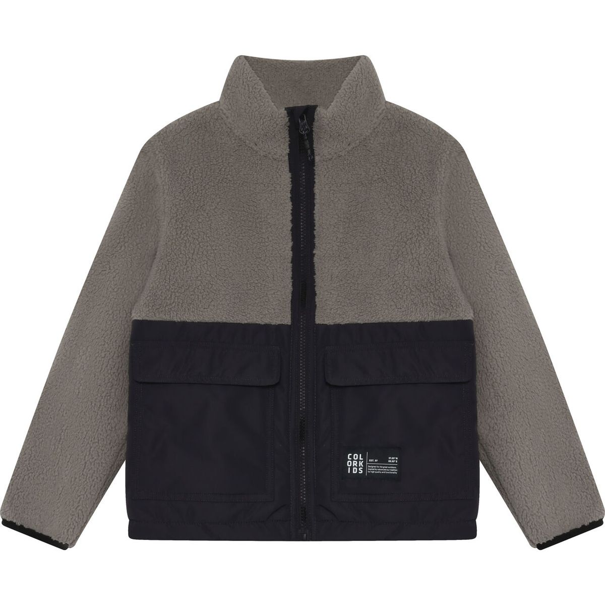 Color Kids Teddy Jacket 742907 phantom (1919) 134 742907-1919-134