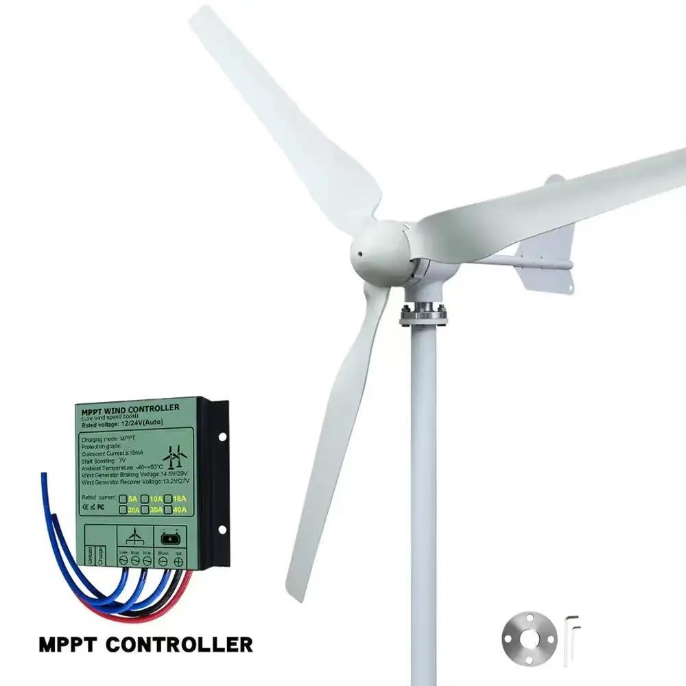 Windturbinen Generator - Set - 5000W 24V - Mit MPPT Laderegler - Geringe Geräuschentwicklung - Off Grid Hausstrom - Wind Solar Hybrid