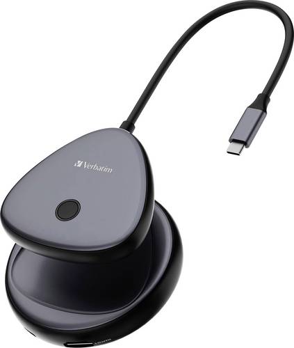 Verbatim WDA-02 Share My Screen USB-C / HDMI Adapter [1x USB-C - 1x HDMI] Schwarz, Grau 15cm