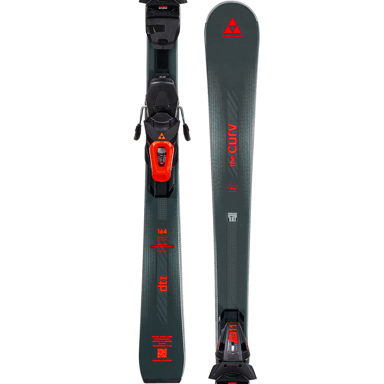 Fischer The Curv DTI LYT PR grey/red - 164 cm