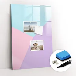 MAGNETTAFEL 60x40 Pastellmuster