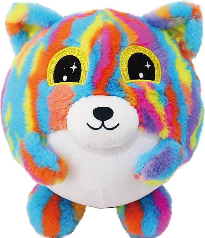Sparkys Edition Opblaasbaar pluche knuffel Regenboogbeer 23 cm