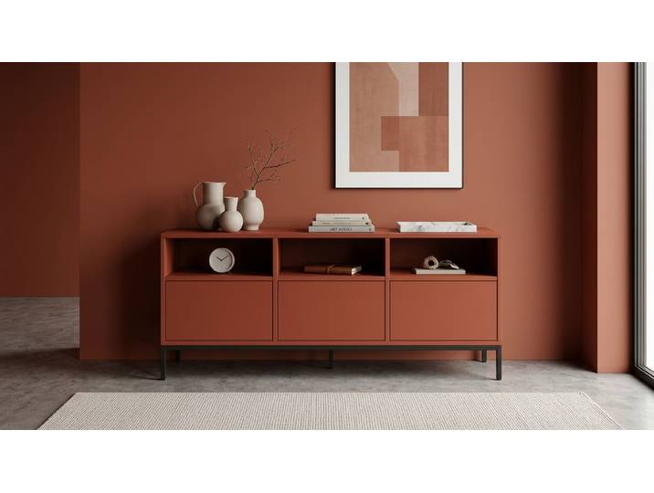 Sideboard planen in Terrakotta MDF Lackiert Kupfer­braun