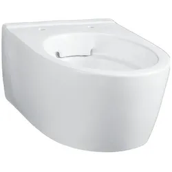 Geberit, Toilette + Bidet, splrandloses Tiefspl-WC iCon verkrzt Keratec wei wandhngend 204070600