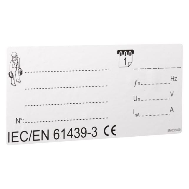 Hager Typenschild (VZ123CE)