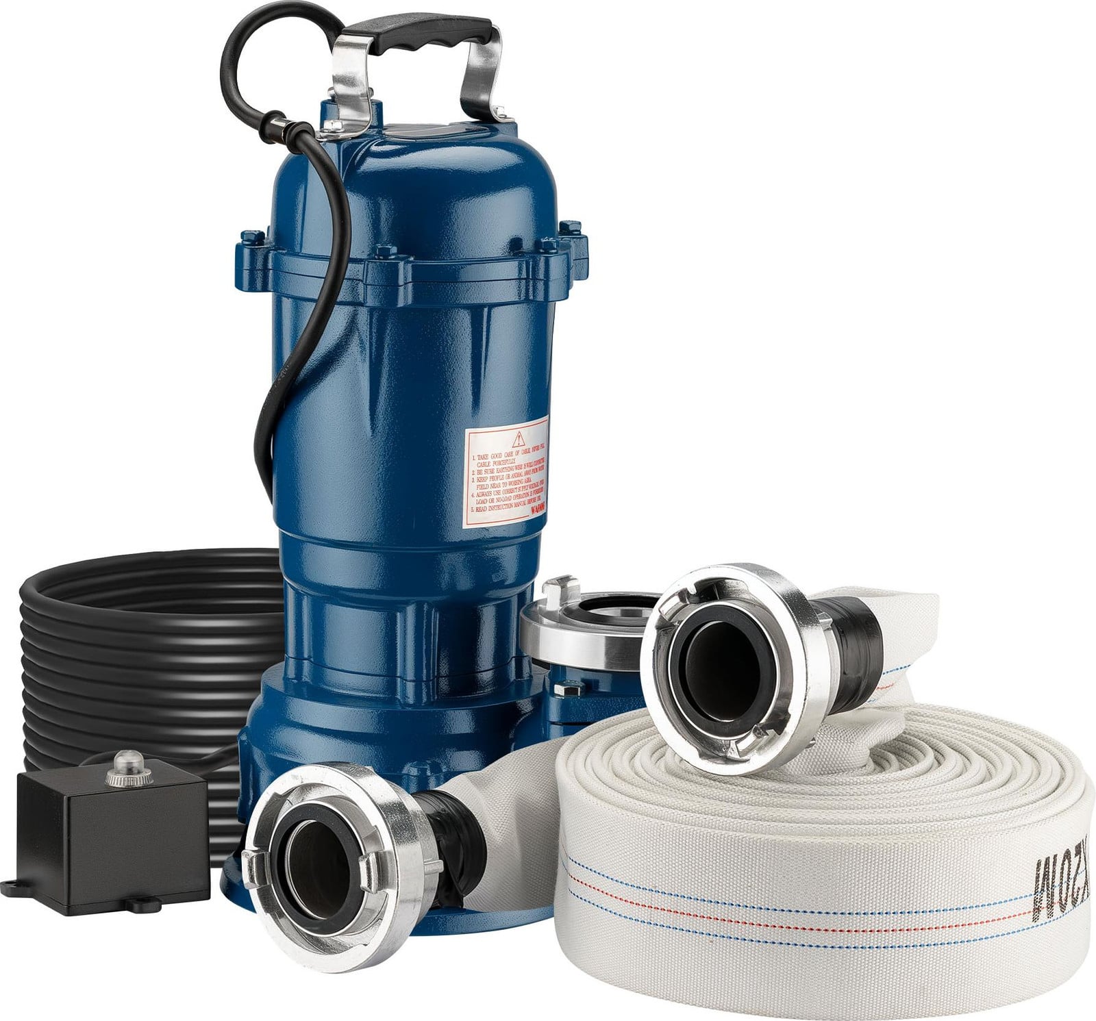 Wiltec Vuilwaterpomp 550 W met 10.000 l/u capaciteit en 20 meter slang