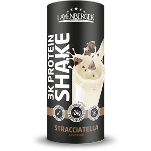 Layenberger Proteinpulver 3K Protein, 360 g, 24 g Protein je Portion (30 g), Stracciatella