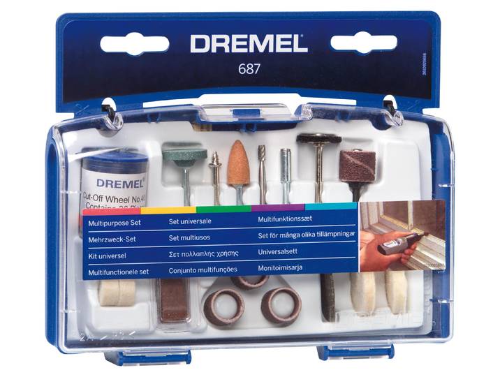 Coffret de 52 accessoires DREMEL 26150687JA pour outils rotatifs