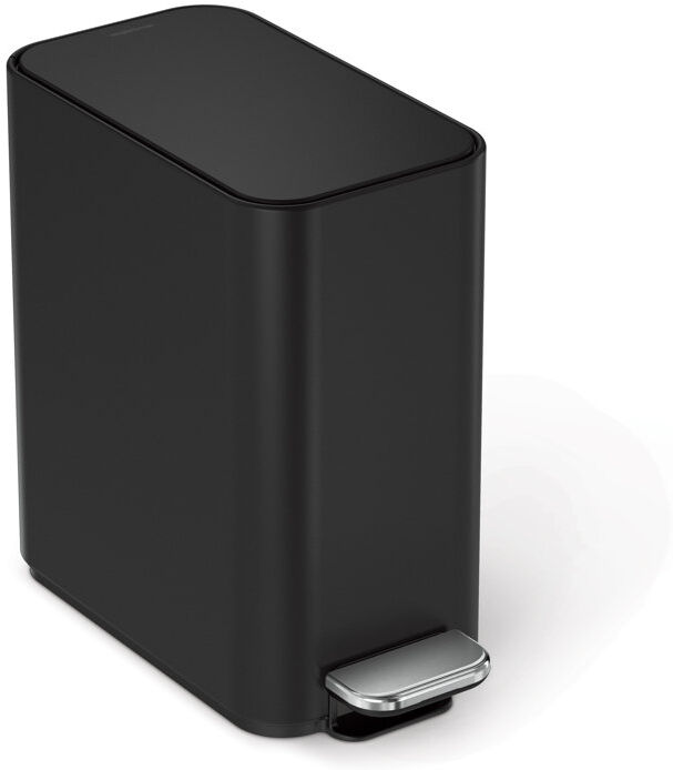 Simplehuman 5L Slim Pedal Bin Matte Black 5L