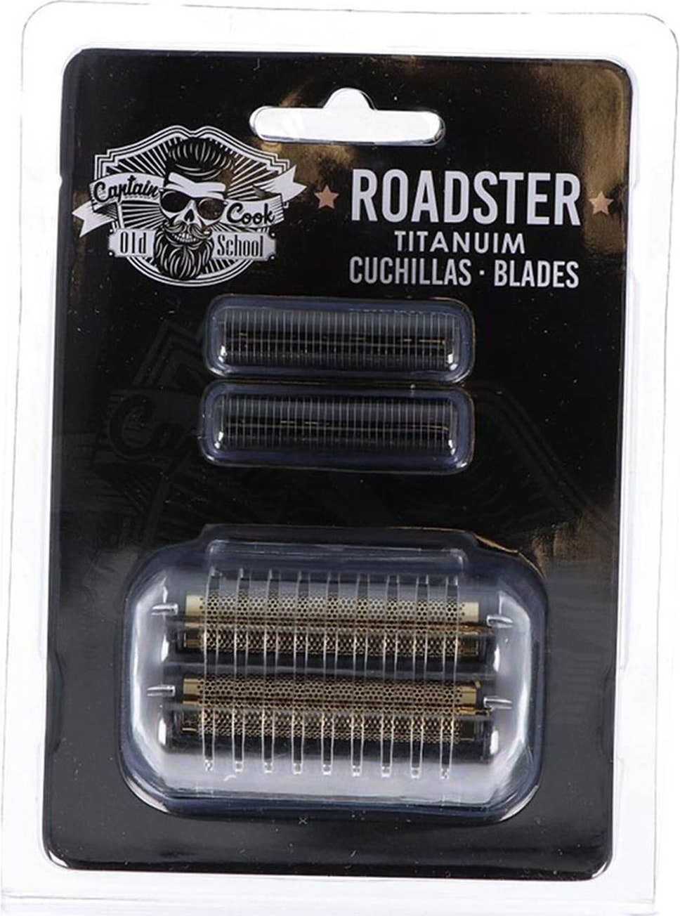 EUROSTIL Roadster Pack Cuchilla Afeitadora Negro Recambio + Cabezal 1 ud