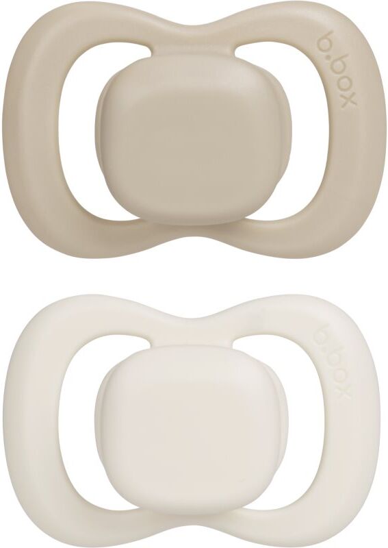 B.Box Natural Rubber 6m+ tétine Vanilla/Latte 2 pcs
