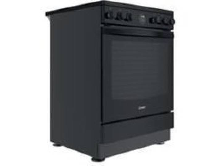 Cuisinière vitrocéramique - INDESIT - IS67V5CCB FR - 4 foyers radiants - Multifonction - Nettoyage par catalyse