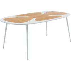 KARE X KARIM RASHID Esstisch Petal 70857 200 x 100 cm Lack Weiß