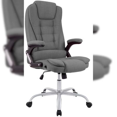 CLP Bürostuhl Thor Stoff Stoff HBT: 113x69,5x78 cm grau