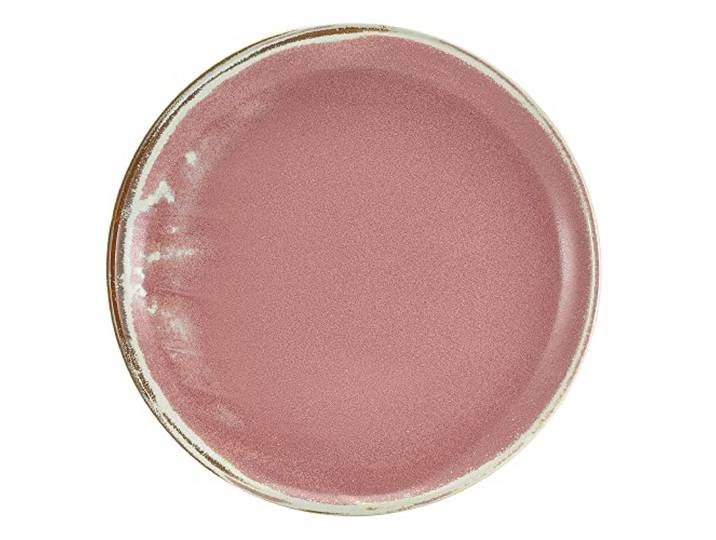 Genware Terra Porzellan-Coupé-Teller, Rose, 27,5 cm, 6 Stück