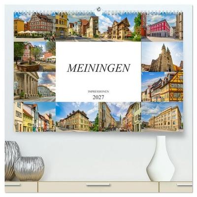Meiningen Impressionen (hochwertiger Premium Wandkalender 2027 DIN A2 quer), Kunstdruck in Hochglanz