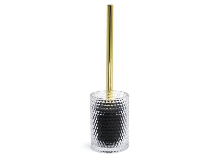 Sadena Wc-Bürste, Metall, Glas, 9.5x35x9.5 cm, Bürstenkopf abnehmbar, Bürstenkopf austauschbar, Badezimmer, WC Ausstattung, WC-Bürsten