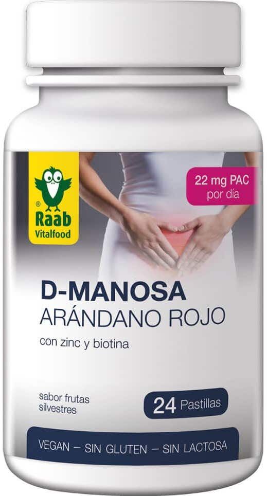 Raab Vitalfood D-Mannose Arándano Rojo 24 comp