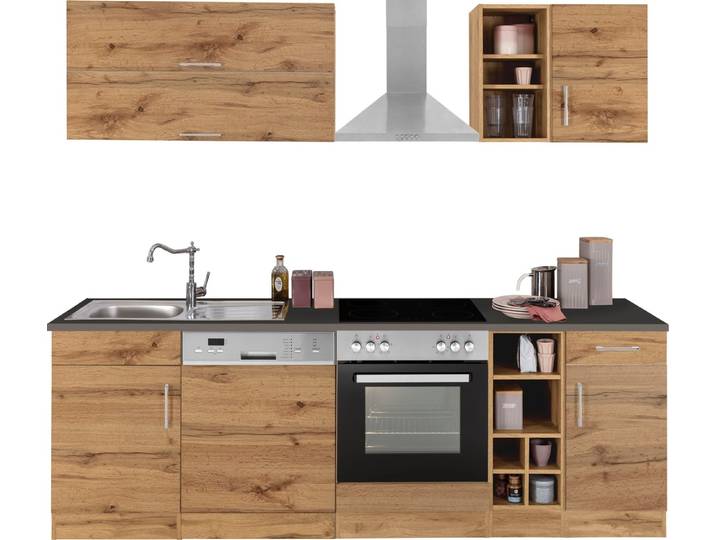 KOCHSTATION Küchenzeile KS-Colmar, ohne E-Geräte, Breite 240 cm