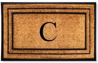 A1 Home Collections Natural Coir & Rubber Door Mat, Heavy Duty, Dirt Trapping, Long-Lasting Entrance Doormats