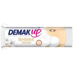 Demak up, Wattepads, Demak'Up Sensitive Make-up-Entferner-Pads für Gesicht und Augen 64 natürliche Baumwollpads (64x)