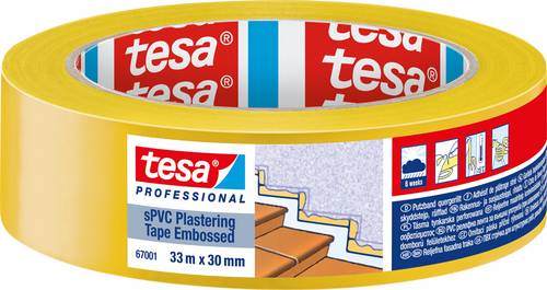 Tesa SPVC EMBOSSED 67001-00000-00 Putzband tesa Professional Gelb (L x B) 33m x 30mm 1St.