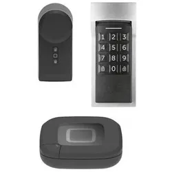 Homematic IP, Zutrittskontrolle, HmIP Set Zutritt- Anthrazit, HAP2-A, WKP, DLD-A (Elektronische Zahlenkombination)